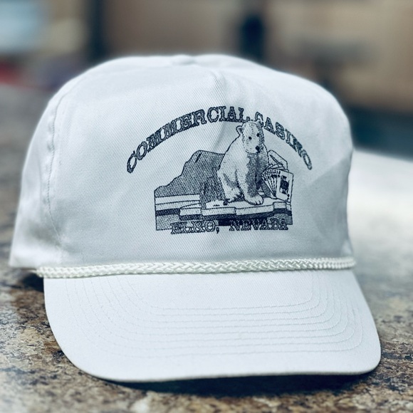 Commercial Casino Elko Nevada White Cap - Picture 1 of 1